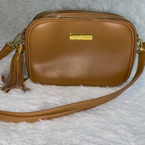 Joy & Man Leather Shoulder bag in Tan in almost new condition